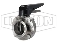 L5107-Series Butterfly Valve with Trigger Handle Clamp End 