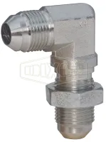 JIC 37° Flare 90° Bulkhead Elbow with Lock Nut