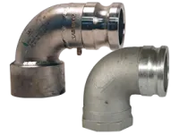cam and groove type A 90deg elbow adapter x female NPT