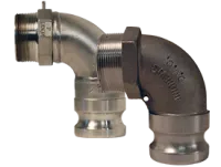 cam and groove type F 90deg elbow adapter x male thread