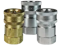 v series snap tite interchange valved coupler female