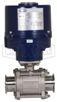 Electrically Actuated 3-Piece Sanitary Stainless Ball Valve