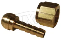 Female NPSM Swivel x Hose Barb Ball Seat