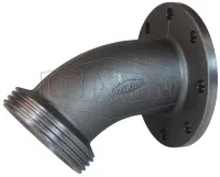 flange x female 45 degree elbow