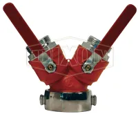 Leader Line Wye 1/4 Turn Ball Type Hose Valve