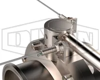 lockout handle for butterfly valve with prox