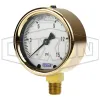 Brass Liquid Filled Lower Mount Gauge