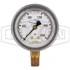 Liquid Filled Lower Mount Stainless Case Gauge