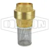 Strainer with Spring-Loaded Check Valve