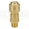 D-Series Pneumatic Automatic Male Threaded Coupler
