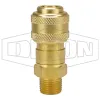 D-Series Pneumatic Automatic Male Threaded Coupler