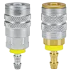 F-Series Pneumatic Manual Push-Loc Hose Barb Coupler