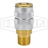 F-Series Pneumatic Manual Male Threaded Coupler