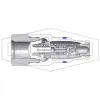 HTE-Series Correct Connect® Under Pressure Flush Face Female Plug CAD 