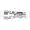 HTE-Series Correct Connect® Under Pressure Flush Face Female Plug CAD 