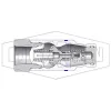 HTE-Series Correct Connect® Under Pressure Flush Face Female Plug CAD 