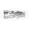HTE-Series Correct Connect® Under Pressure Flush Face Female Plug CAD 