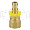 Female 37° JIC Swivel x Push-on Hose Barb