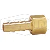 Female NPSM Swivel x Hose Barb Ball Seat