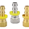 Female 37° JIC Swivel x Push-on Hose Barb