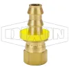 Female 45°SAE/37°JIC Swivel x Push-on Hose Barb