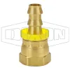 Female 45°SAE/37°JIC Swivel x Push-on Hose Barb