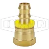 Female 45°SAE/37°JIC Swivel x Push-on Hose Barb