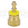 Female 45° SAE Swivel x Push-on Hose Barb