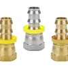 Female 45°SAE/37°JIC Swivel x Push-on Hose Barb