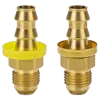Male 37° JIC x Push-on Hose Barb