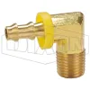 Male NPTF x Push-on Hose Barb 90° Elbow