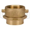 Open Snoot Brass Female Swivel Adapter - Pin Lug