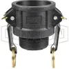 Glass-Filled Polypropylene Cam & Groove Type B Coupler x Male NPT