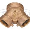 Single Clapper Siamese Connection Back Outlet