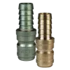 DQC E series straight through interchange plug hose barb