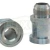 Straight Flange x Male JIC Hydraulic Adapter