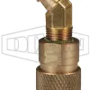 CM-Series Industrial Mold Unvalved Coupler 45° Hose Barb