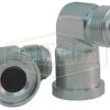 90° Flange Elbow x Male JIC Hydraulic Adapter