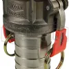Vent-Lock Safety Cam & Groove Type C Coupler x Hose Shank
