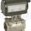 Ball Valve with double acting actuator and solenoid