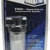 pneumatic fittings display filter manual drain for compressed air systems