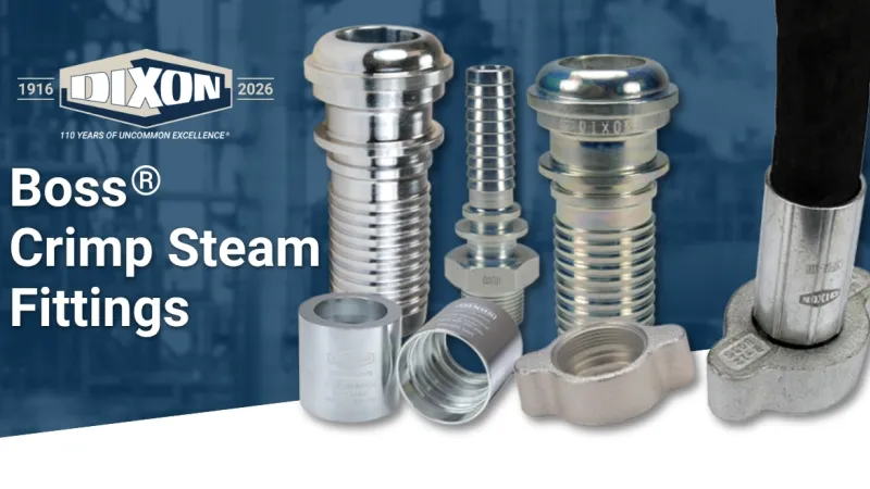 Boss® Crimp Steam Fittings