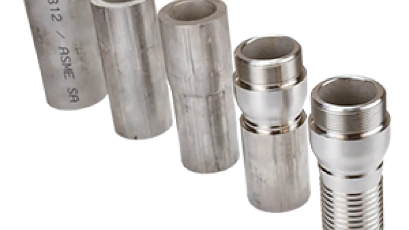 Custom King Crimp® combination nipples from raw material to final product